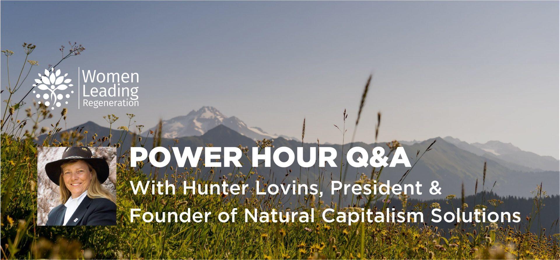 WLR Power Hour Q&A with Hunter Lovins_1-min